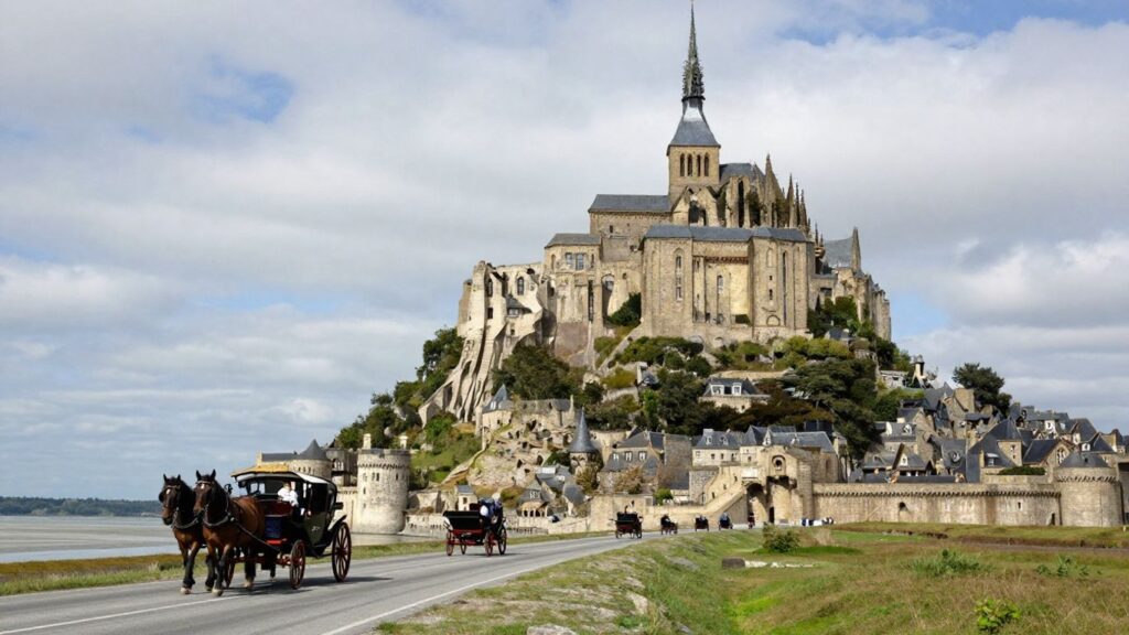 Crossing the Bay by Horse-Drawn Carriage: Mont Saint Michel's Old-School Route
