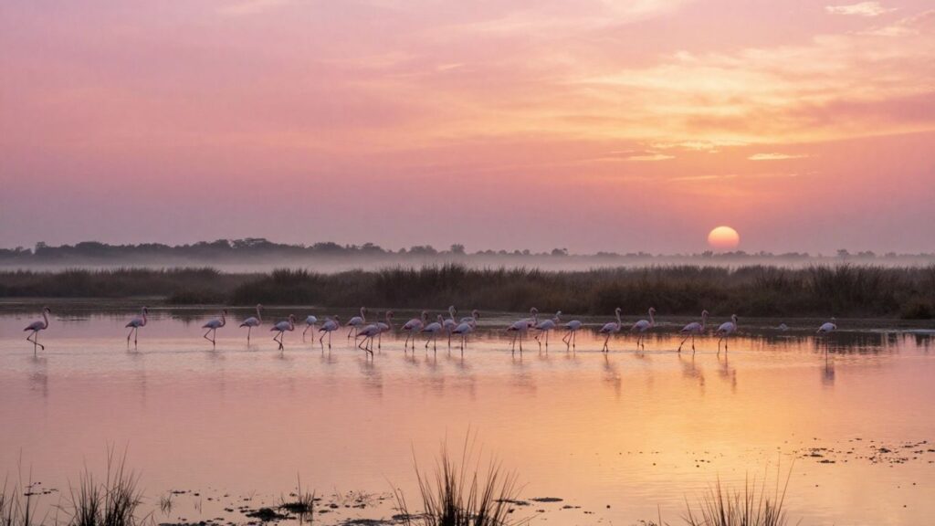 Pink Skies, Pink Flamingos: Watching Sunrise Over the Camargue